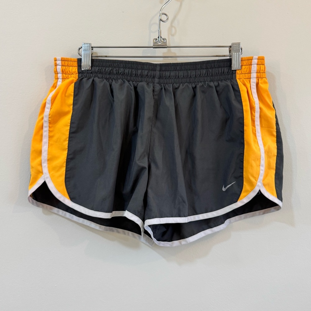 Nike Dri-Fit 2 In 1 Women Gray Running Shorts